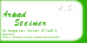 arpad steiner business card